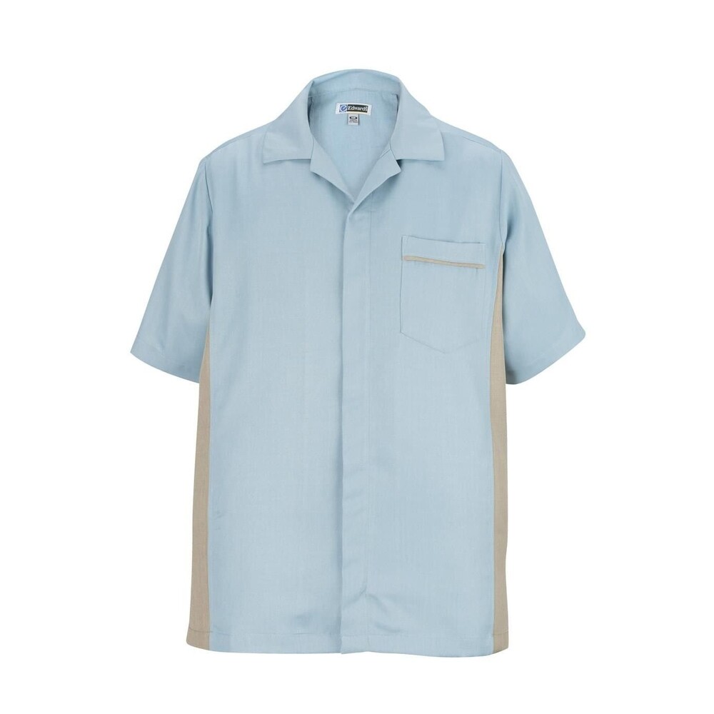 Edwards Garments Mens Premier Service Shirt Tuff-Tested Blue NEW Free Shipping L